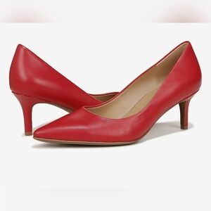 Naturalizer Everly Red Leather Pump.in Crantini Red. Size. 9.5 Narrow. NWT